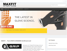 Tablet Screenshot of maxfitgloves.ca